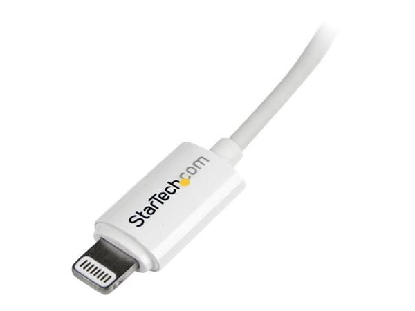 StarTech.com USBLT2MW, 2 m, Lightning, USB A, Uros, Uros, Valkoinen