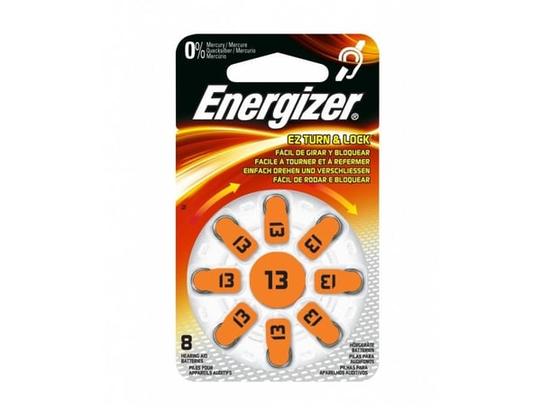 Energizer hörapparatbatterier 13 (8-pack)