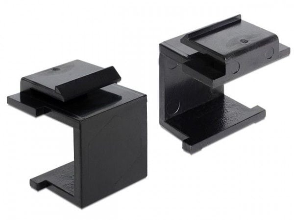 Delock - Korkki modulaariselle pistokeliittimelle - musta (4 kpl)