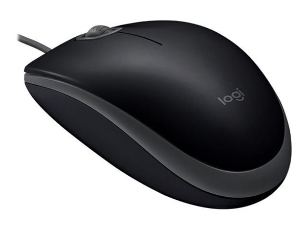 Logitech B110 Silent - Mus - høyre- og venstrehåndet - optisk - 3 knapper - kablet - USB