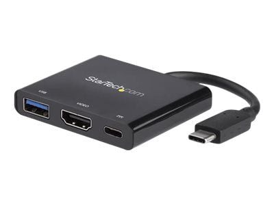 Startech USB-C to HDMI Adapter - 4K 30Hz - Thunderbolt 3 Compatible - with Power Delivery (USB PD) - USB C Adapter Converter (CDP2HDUACP) - Dokking...