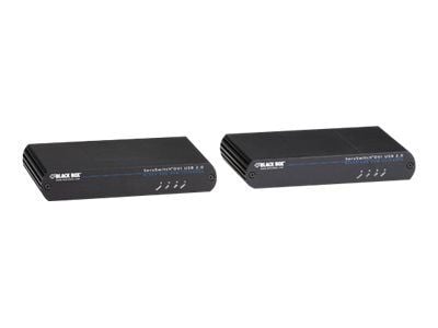 Black Box KVM Extender - DVI-D, USB 2.0, over CATx - Förlängare för tangentbord/video/mus/USB - USB - upp till 100 m