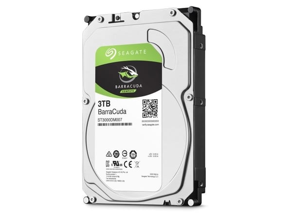 Seagate BarraCuda ST3000DM007 intern harddisk 3 TB 3,5" SATA 6Gb/s