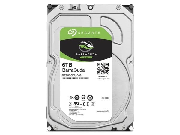 Seagate Barracuda ST6000DM003 - Harddisk - 6 TB - intern - 3.5" - SATA 6Gb/s - buffer: 256 MB Seagate Barracuda ST6000DM003 - Harddisk - 6 TB - intern - 3.5" - SATA 6Gb/s - buffer: 256 MB