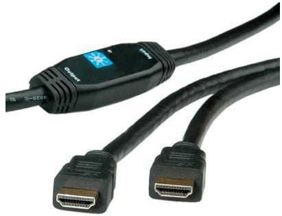 ROLINE 14.01.3465, 30 m, HDMI Type A (Standard), HDMI Type A (Standard), Svart