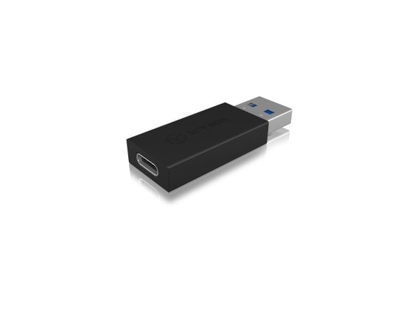 ICY BOX IB-CB015, USB A 3.1 (Gen 2), USB C, Musta