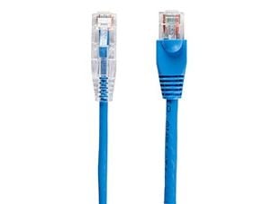 Black Box Slim-Net - Liitäntäjohto - RJ-45 (uros) RJ-45 (uros) - UTP - CAT 6a - booted, shaped, stranded - sininen
