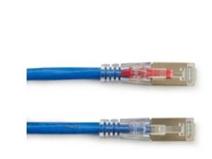 Black Box 10ft Cat6a, 3 m, Cat6a, F/UTP (FTP), RJ-45, RJ-45, Blå
