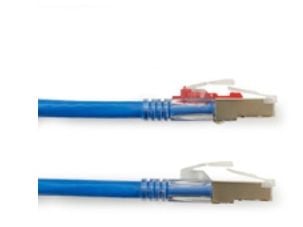 Black Box 10ft Cat6a, 3 m, Cat6a, F/UTP (FTP), RJ-45, RJ-45, Blå