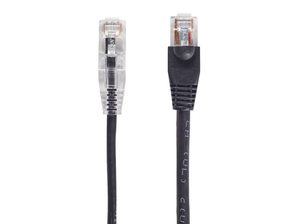 Black Box CAT6 1.2m, 1,2 m, Cat6, U/UTP (UTP), RJ-45, RJ-45, Sort