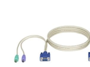 Black Box ServSwitch CPU cable - Tastatur / video / musekabel (KVM) - HD-15 (VGA) (hann) til PS/2, HD-15 (VGA) (hann) - 1.8 m - for P/N: KV9208A, K...