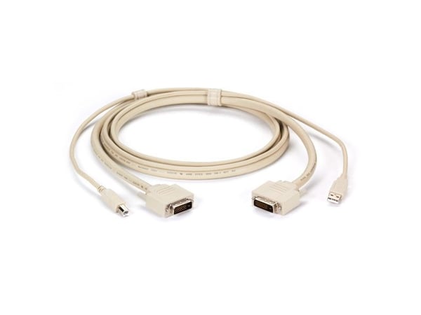 Black Box EHN900025U-0015, 4,5 m, USB, USB, DVI-D, Beige, DVI-D, USB A