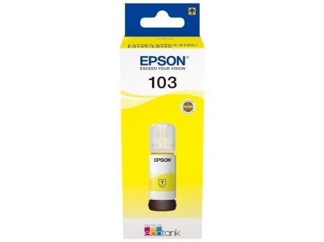 Epson 103, Alkuperäinen, Keltainen, Epson, L1110, L1110 CIS, L1110 MEAF, L3100 CIS, L3101 CIS, L3110, L3110 CIS, L3110 MEAF, L3111, L3111..., 70 ml...