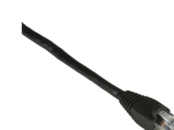 Black Box 15ft Cat6, 4,57 m, Cat6, U/UTP (UTP), RJ-45, RJ-45, Musta