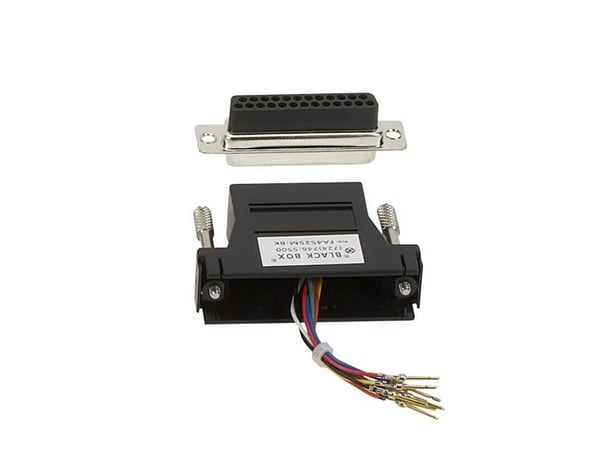 Black Box FA4525F-BK, RJ-45, DB25, Lajittelu