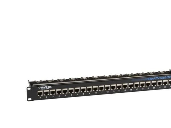 Black Box Feed-Through - Koblingspanel - CAT 5e - STP - 1U - 19" - 24 porter