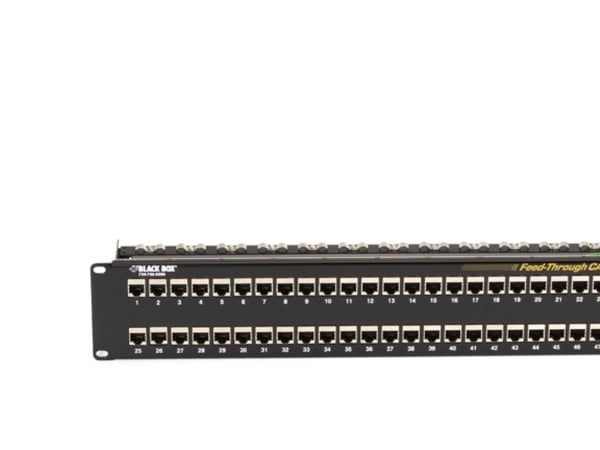 Black Box Feed-Through - Koblingspanel - CAT 6 - STP - 2U - 19" - 48 porter