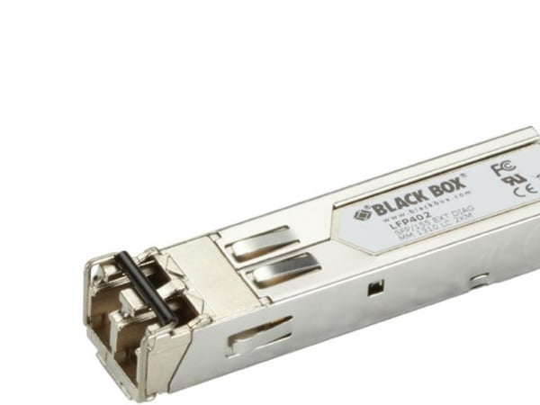 Black Box with Extended Diagnostics - SFP (mini-GBIC) transceivermodul - 100Mb LAN - 100Base-FX - opp til 2 km - 1310 nm