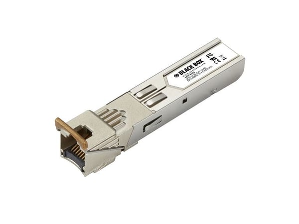 Black Box - SFP (mini-GBIC) transceivermodul - 1GbE - 1000Base-T - RJ-45 - opp til 100 m - TAA-samsvar