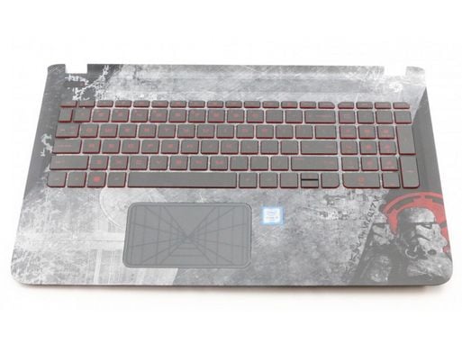 HP 836099-061, Kabinett + tastatur, Italiensk, Bakgrunnsbelyst tastatur, HP, Star Wars Edition 15
