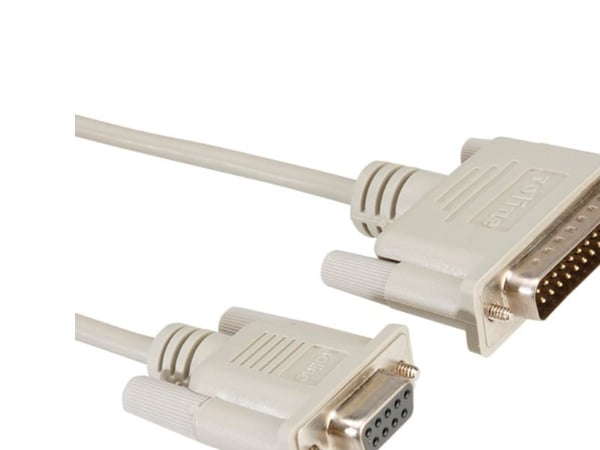 ROLINE Modem Cable, DB9 F - DB25 M 3.0 m, 3 mm, Grå