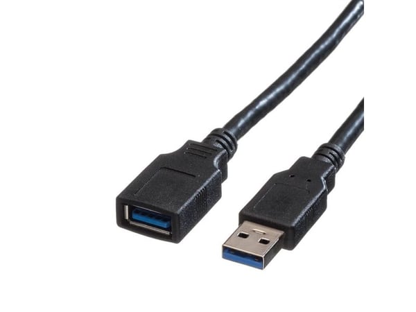 Value 11.99.8978, 1,8 m, USB A, USB A, USB 3.2 Gen 1 (3.1 Gen 1), Hankjønn/hunkjønn, Grå