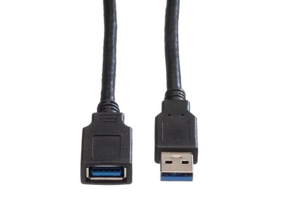 Value 11.99.8978, 1,8 m, USB A, USB A, USB 3.2 Gen 1 (3.1 Gen 1), Hankjønn/hunkjønn, Grå