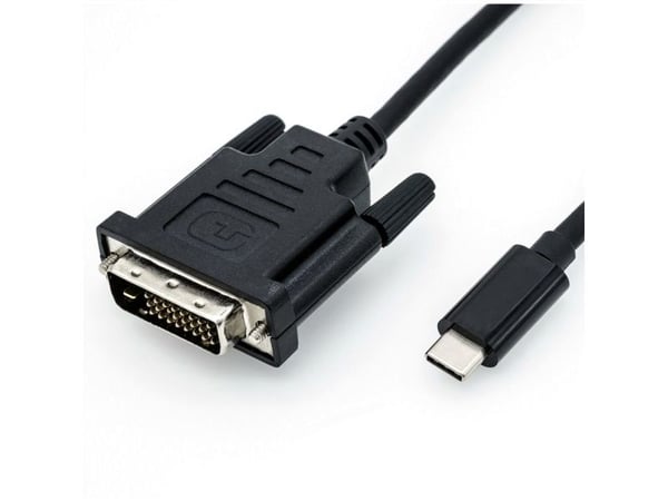ROLINE 11.04.5830, 1 m, USB Type-C, DVI, Hankoppling, Hankoppling, 3840 x 2160 pixlar