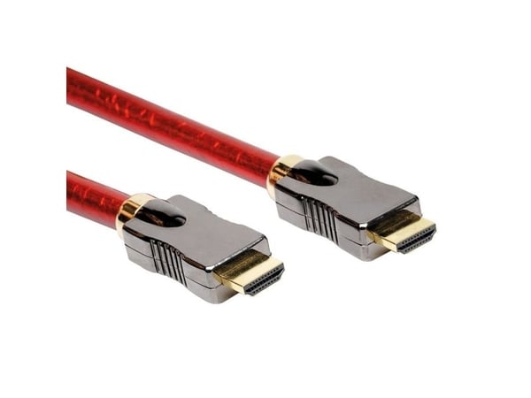 ROLINE 11.04.5905, 5 m, HDMI Typ A (standard), 2 x HDMI Type A (Standard), 7680 x 4320 pixlar, Röd