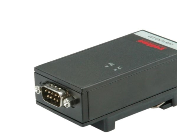 ROLINE USB 2.0 to RS232 Adapter, for DIN Rail 1 Port, Musta ROLINE USB 2.0 to RS232 Adapter, for DIN Rail 1 Port, Musta