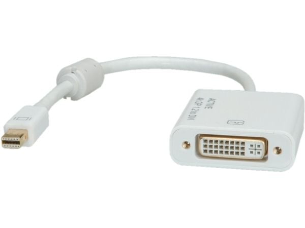 ROLINE 12.03.3137, 0,1 m, Mini DisplayPort, DVI-D, Hankjønn, Hunkjønn, 3840 x 2160