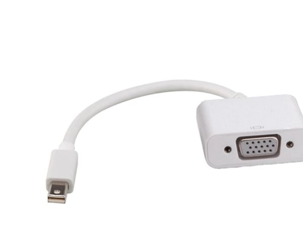 ROLINE Mini DisplayPort-VGA Adapter, v1.2, Mini DP M - VGA F white, Hvit