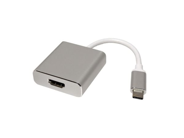 ROLINE 12.03.3210, 0,1 m, USB Type-C, HDMI Type A (Standard), Hankjønn, Hunkjønn, Rett