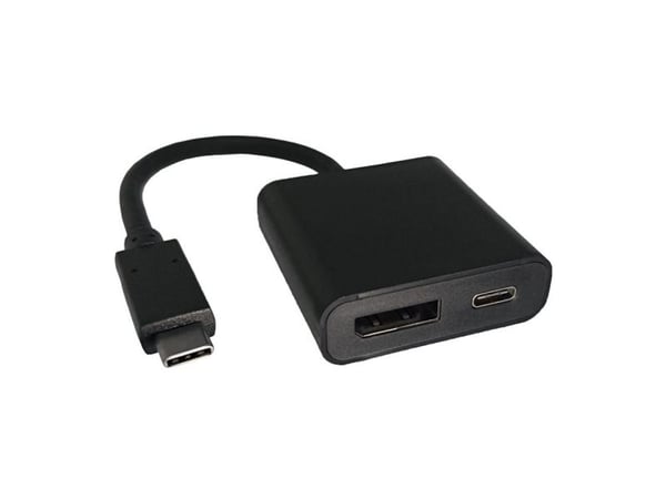 ROLINE 12.03.3221, USB 3.2 Gen 1 (3.1 Gen 1) Type-C, DisplayPort,USB 3.2 Gen 1 (3.1 Gen 1) Type-C, Sort, 0,1 m