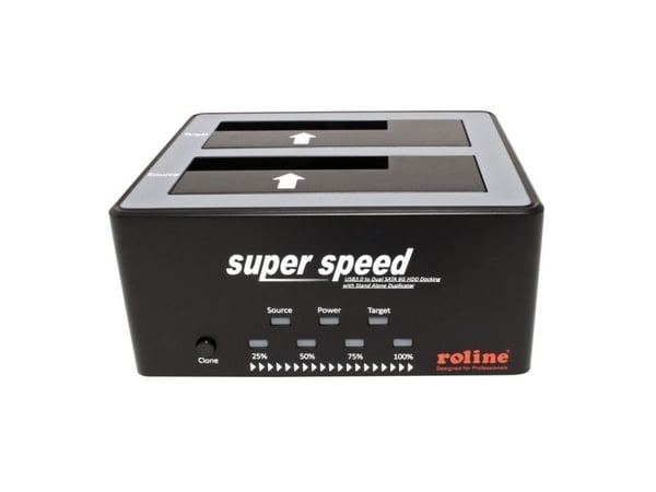 ROLINE 16.01.4122, Kiintolevy, SSD, SATA, Serial ATA II, Serial ATA III, 2.5,3.5", 4 TB, USB 3.2 Gen 1 (3.1 Gen 1) Type-B, 5 Gbit/sek.