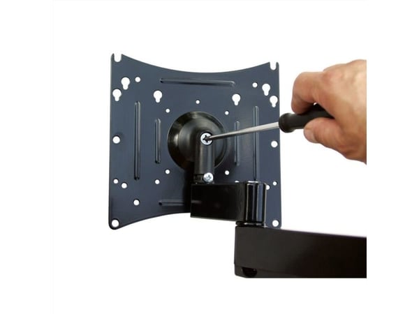ROLINE 17.03.0009, 101,6 cm (40"), 75 x 75 mm, 200 x 200 mm, -10 - 10°, Metall, Sort