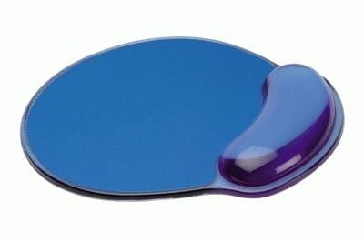 ROLINE MousePad w/ wrist rest, Silicone, Sininen