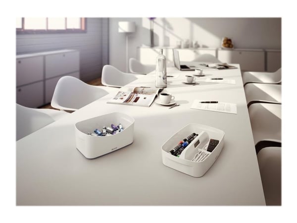 Leitz MyBox - Säilytyslaatikko - 3 lokeroa - valkoinen