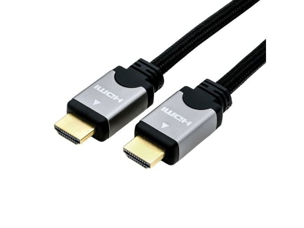 ROLINE 11.04.5856, 1,5 m, HDMI Type A (Standard), HDMI Type A (Standard), 3840 x 2160 piksler, 3D, Sort, Sølv