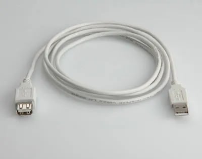 VALUE USB 2.0 Cable, Type A, 3.0 m, 3 m, USB A, USB A, Hankjønn/hunkjønn, 0,48 Gbit/s, Hvit