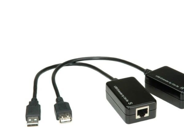 Arvo USB 1.1 Extender over RJ-45, läpinäkyvä