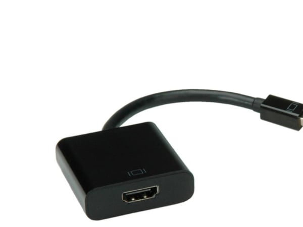 Value Cableadapter, v1.2, MiniDP M - HDMI F, 0,15 mm, 14 x 44 x 44 mm