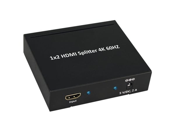 Secomp 14.99.3582, HDMI, 2x HDMI, 4096 x 2160 pixlar, Svart, Metall, 3840 x 2160