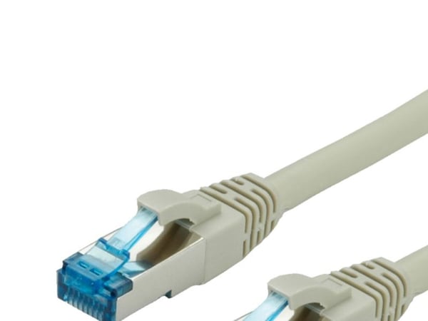 Secomp 2m Rj-45 - Rj-45, 2 m, Cat6a, S/FTP (S-STP), RJ-45, RJ-45, RJ-45, Grå