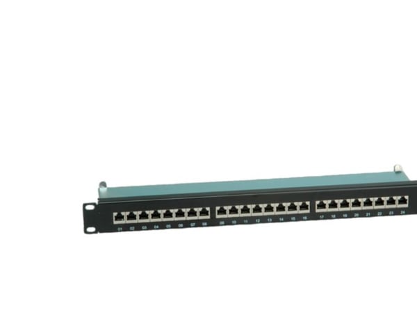 Value Kat.6 19"-Patchpanel, 24 P, geschirmt, schwarz, Sort