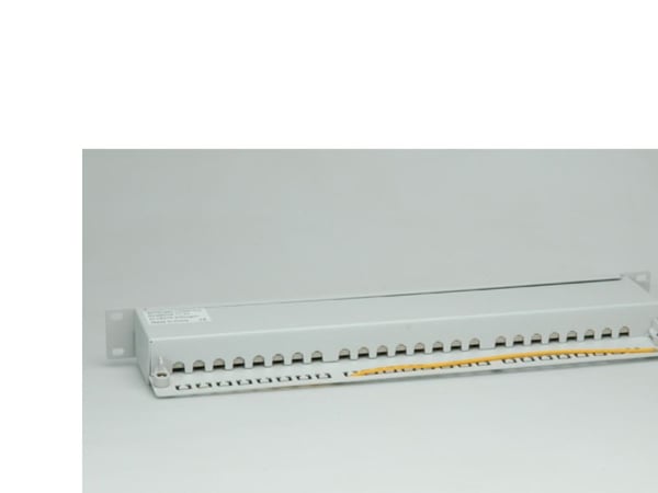 Value Kat.6a 19"-Patchpanel, 24 P, geschirmt, grau, Grå