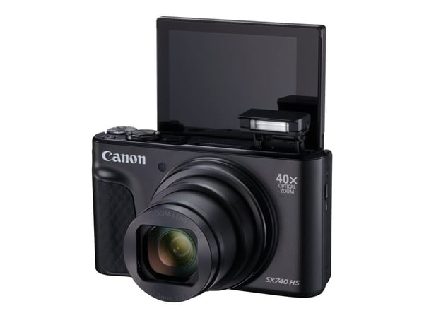 Canon PowerShot SX740 HS - Digitalkamera - kompakt - 20.3 MP - 4K / 30 fps - 40optisk x-zoom - Wireless LAN, Bluetooth - svart
