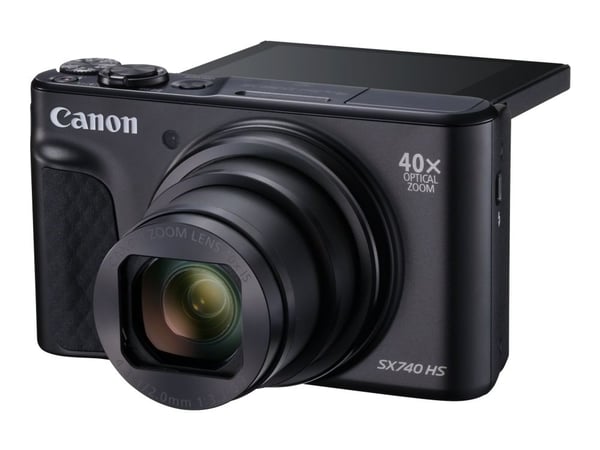 Canon PowerShot SX740 HS - Digitalkamera - kompakt - 20.3 MP - 4K / 30 fps - 40optisk x-zoom - Wireless LAN, Bluetooth - svart