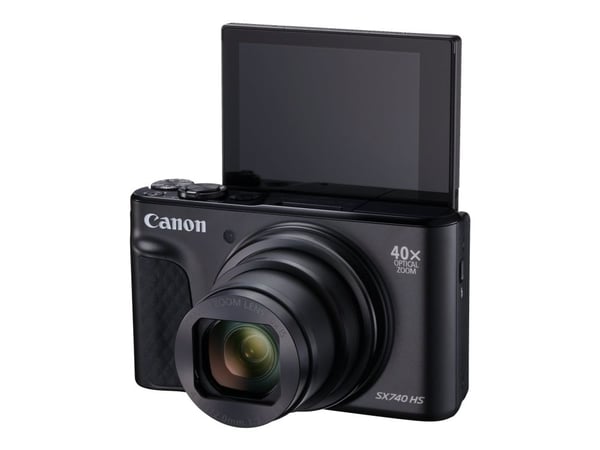 Canon PowerShot SX740 HS - Digitalkamera - kompakt - 20.3 MP - 4K / 30 fps - 40optisk x-zoom - Wireless LAN, Bluetooth - svart