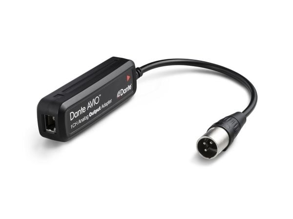 Monacor ADP-DAO-0X1, RJ-45, Hunkjønn, XLR (3-pin), Hankjønn, Sort